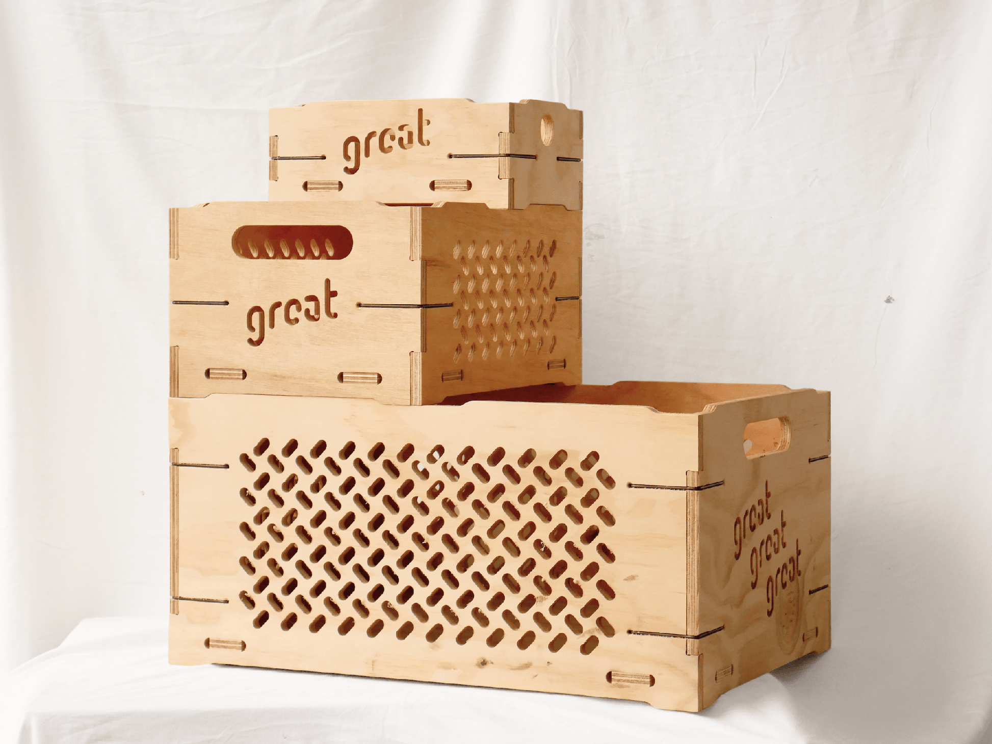 Wooden Storage Box set Wooden Crates