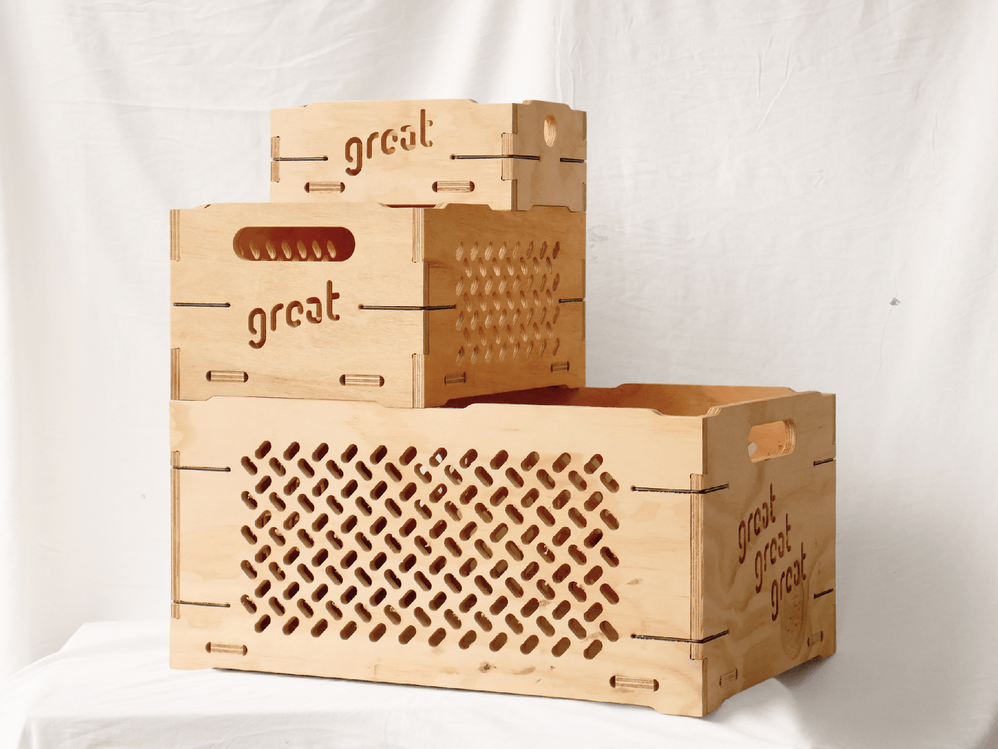 Great Crate 60L firewood storage crate designed for efficient organisation and stylish storage