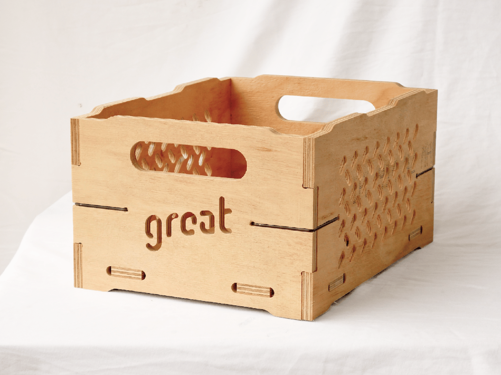 Medium Wooden Storage Box end Wooden Crates