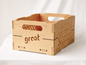 Medium Wooden Storage Box end Wooden Crates