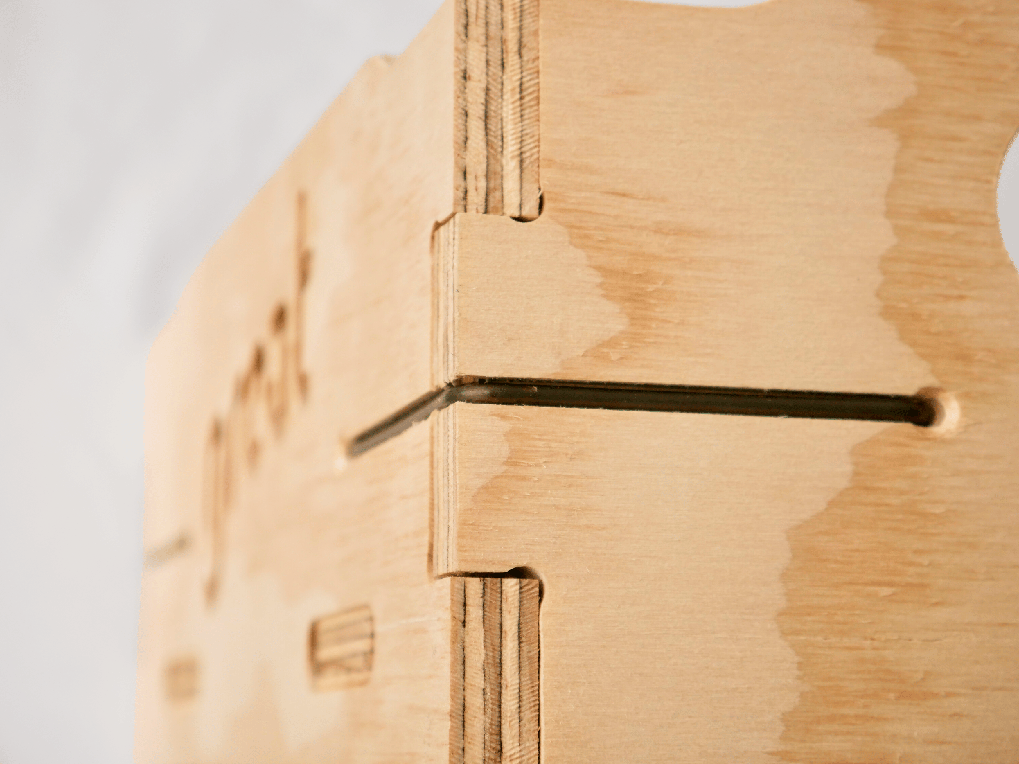 Small wooden storage box made in New Zealand, crafted from natural materials.